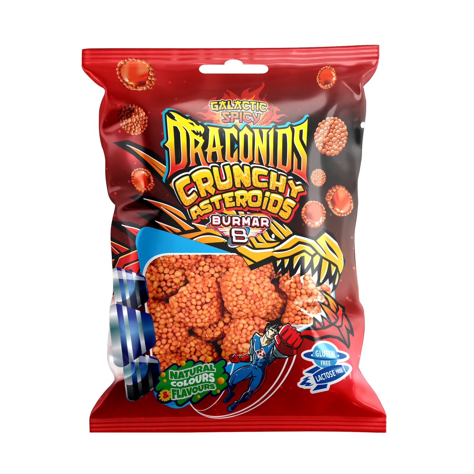 Burmar Crunchy Draconids guminukų pakuotė